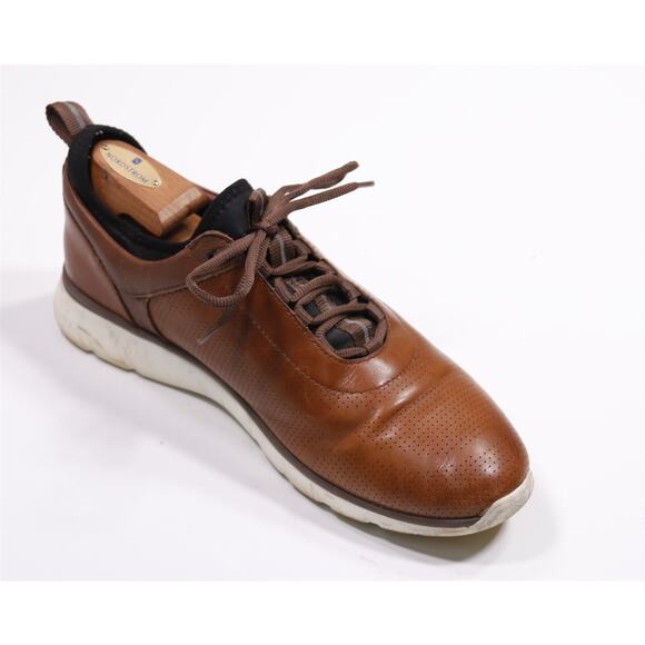 Johnston & Murphy XC4 Mens Prentiss U-Throat Brown Leather Sneakers Shoes 11.5 M - Picture 7 of 11